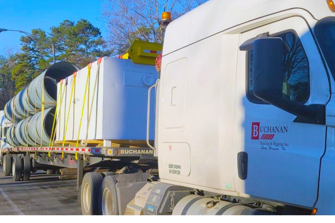 Buchanan Hauling Truck using proper securement