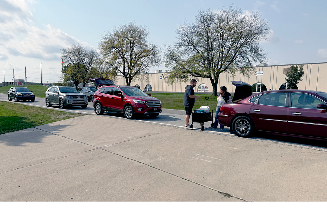 Local community in line to Fill the Truck