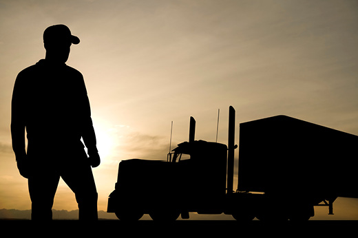 Man with his Semi truck