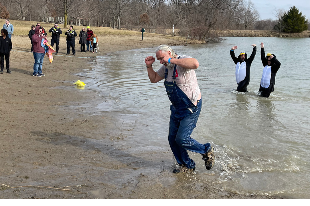 Buchanan participates in the Polar Plunge to benefit Special Olympics