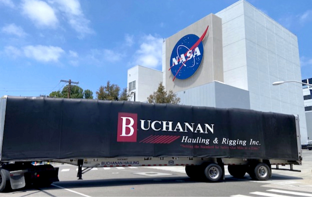 Buchanan Logistics transporting parts for NASA.