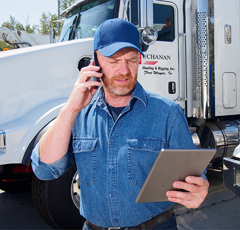 Buchanan Logistics Carrier calling about some questions he has about a load delivery. Buchanan Logistics Carrier calling about some questions he has about a load delivery.